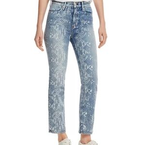 rag & bone Nina Ankle Cigarette Jeans in Worn Snake 32 Straight Leg Ankle Denim